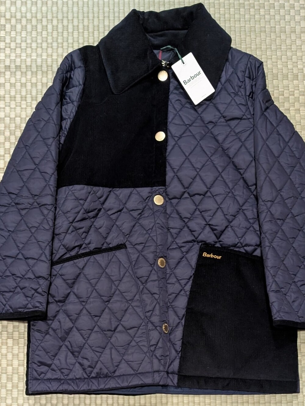 NWT Barbour Teeth Quilted Jacket Women's Size US 2 / UK 6